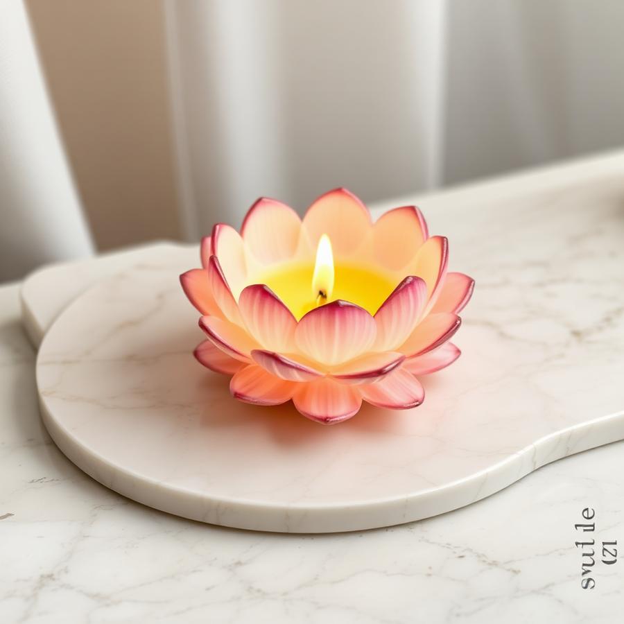 Lotus Decorative Candle